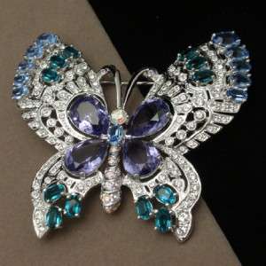   Pin Large Rhinestones Nolan Miller Brooch Insect Figural  