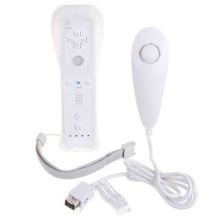 Remote with Silicone case and Nunchuck Controller for Nintendo Wii 