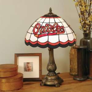   20 Hand Cut Stained Glass TIFFANY TABLE LAMP with a Cast Metal Base