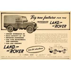  1953 Ad Land Rover 4 Wheel Drive British Car Vehicle 