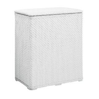 Allure Home Creations Easy To Set Up KD Wicker Hamper, White