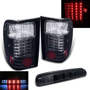   01 05 Ford Ranger LED Black Tail Lights + LED Brake Light: Automotive