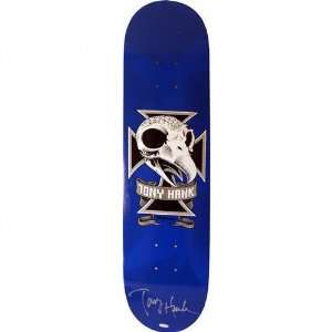 Tony Hawk Skull 2 Autographed Blue Skateboard Deck  Sports 