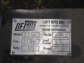 LIFT RITE H25E ELECTRIC PALLET JACK 2500 LBS  