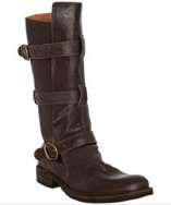 style #313766301 rabbit brown leather buckle strap Eternity boots