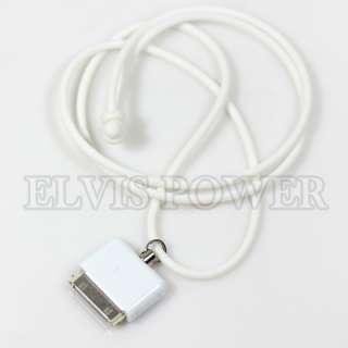 Screwless Lanyard Neck Strap for iPhone 4 3G 3GS White  