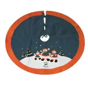  BSS   Miami Dolphins NFL Snowman Holiday Tree Skirt (48 