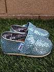 Tiny Toms Turquoise Glitter New In Box Size T2 T11 Msrp $55