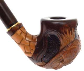 BRIAR HAND CARVED Tobacco Smoking Pipe/Pipes *TIGER*  