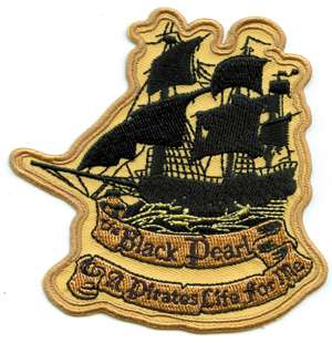 LOT 2 Disney Pirates Caribbean Sew Iron Patch FREE SHIP  