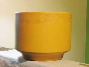 Mid Century Ceramic Pottery Gainey Mustard Planter Pot  