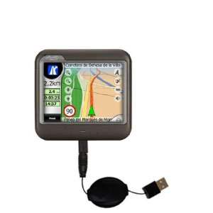  Retractable USB Cable for the Mio C230 with Power Hot Sync 