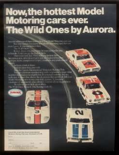 1969 Aurora Wild Ones slot car race set photo print ad  