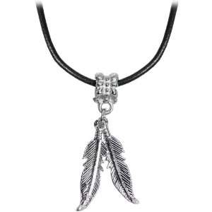  Native American Feather Dangle Choker Necklace Jewelry
