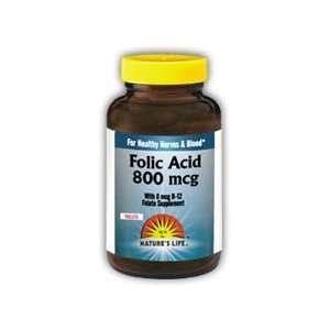  Natures Life Folic Acid 800 mcg 100 Tablet Health 