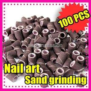 New Pro 100pcs Sanding Bands 120# Drill Machine Grit For Nail Art 