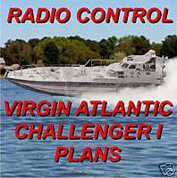 RADIO CONTROL VIRGIN ATLANTIC CHALLENGER BOAT PLAN  