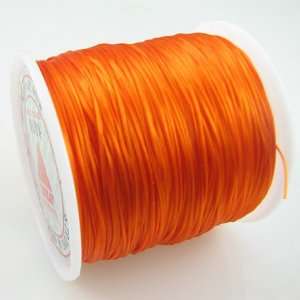   stretch elastic beading cord .5mm orange 
