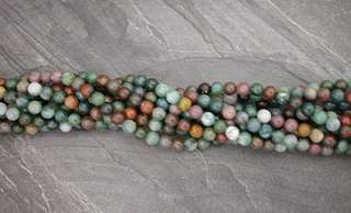 Blood Agate 6mm 16 Round Beads Loose Strands  