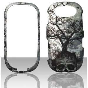 com Skull Tree Pantech Ease P2020 Hard Snap on Rubberized Touch Phone 