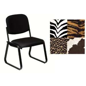  Deluxe Tiger Animal Print Armless Guest Reception Office 