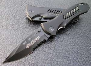 New Smith & Wesson Sharp Stainless Steel Folding Line Lock Knife With 