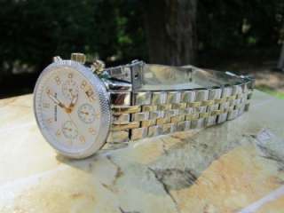   Womens Two tone Bracelet Gold/Silver Chronograph Watch MK5057 A30