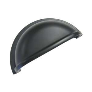   : Flat Black Bin Pulls Cabinet Hardware Cup Handle: Home Improvement