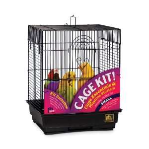  Prevue Hendryx 91103 Square Roof Bird Cage Kit, Black Pet 