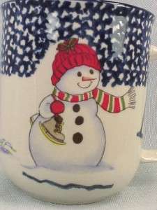 Cute SNOWMAN CHRISTMAS WINTER MUGS Thomson Pottery  