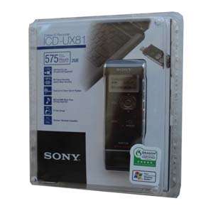 ICD UX81 SONY 2GB IC DIGITAL VOICE RECORDER ICDUX81  