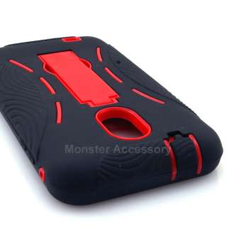   Red Kickstand Double Layer Case Samsung Galaxy S2 (Sprint) Epic Touch