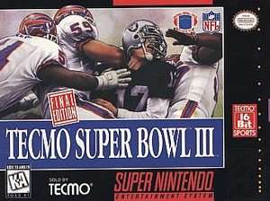 Tecmo Super Bowl III Final Edition Super Nintendo, 1995  