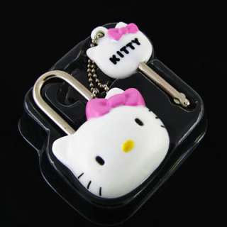 Hello Kitty Cutie Lock & Key For Handbag Laptop Travel case  
