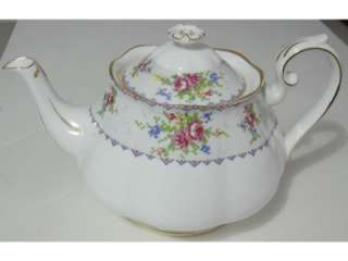 Royal Albert Large Full Sized Petit Point Tea Pot Teapot  