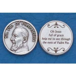  25 St. Padre Pio Prayer Coins Jewelry