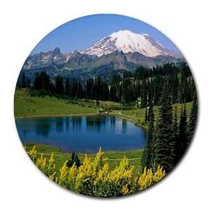  Scenic Mountain picture Round Mousepad Mouse Pad Great 