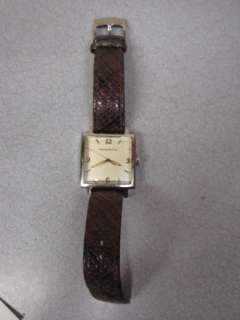 TOMMY BAHAMA SWISS SQUARE MENS WATCH BROWN BAND NR  