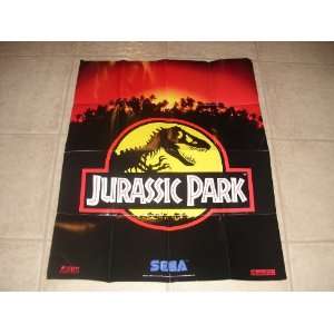  Jurassic Park Sega Genesis Video Game Poster *Very Rare 