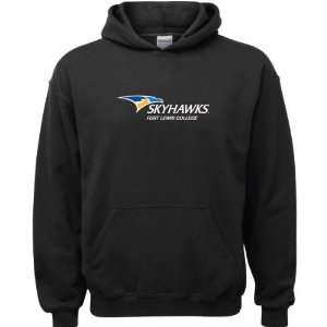   College Skyhawks Black Youth Logo Hooded Sweatshirt: Sports & Outdoors
