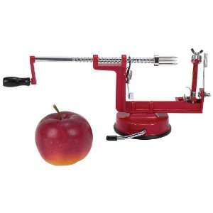   Slicer With Base By Maxam® Apple Peeler/Corer/Slicer with Suction
