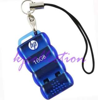 HP 16GB 16G Mini USB Flash Pen Drive Nano Mobile Tiny Disk Crytsal 