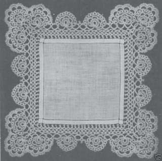 Victorian tatted lace trim Hankies Edging doily making  