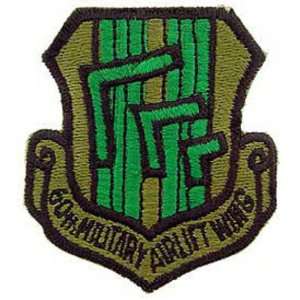  U.S. Air Force 60th Military Airlift Wing Patch Green 