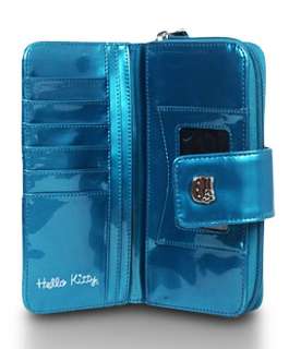 AUTHENTIC  Loungefly ~ HELLO KITTY TEAL EMBOSSED WALLET   