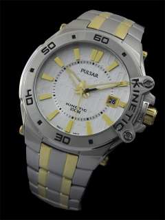 NEW PULSAR by SEIKO TWO TONE KINETIC 100M SPORTS WATCH PAR147