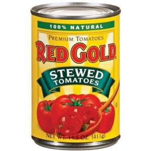 Red Gold Stewed Tomatoes 14.5 oz (24 Pack)  Grocery 