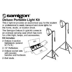   Deluxe Portable Studio Lighting Kit with 2 Lights: Camera & Photo