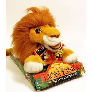   Disneys The Lion King Featuring Roaring Simba Plush Toy Toys & Games