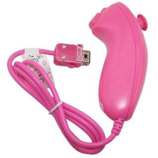 Brand New OEM Pink Nunchuck for Nintendo Wii Video Game Controller 